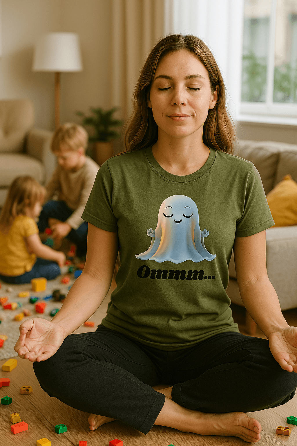 Ommm … Ghost Tee Shirts & Tops Rose's Colored Designs