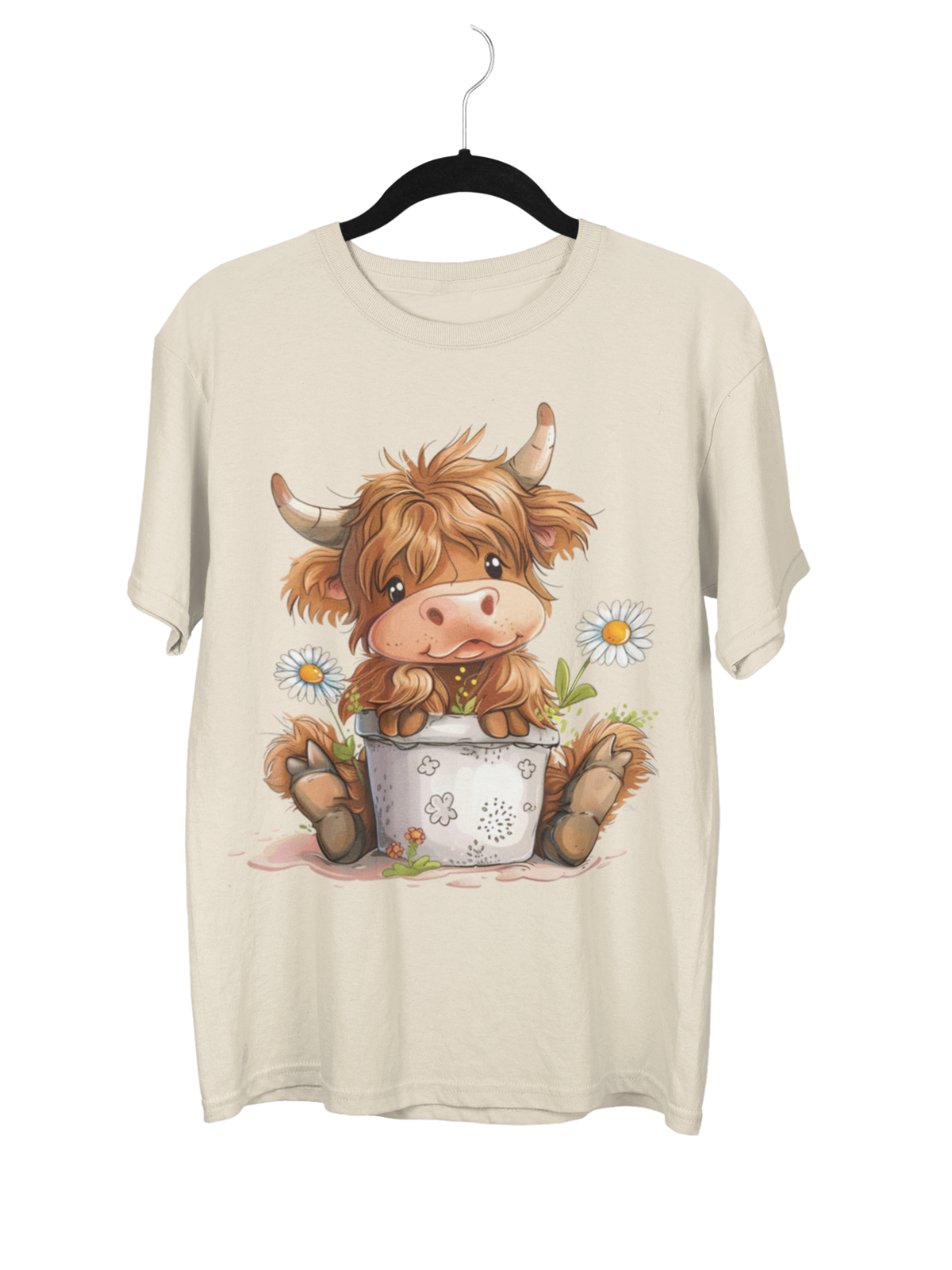 🌼 The Sunny Calf Tee – Your New Favorite Feel-Good Shirt! 🌼 Tshirt Rose's Colored Designs