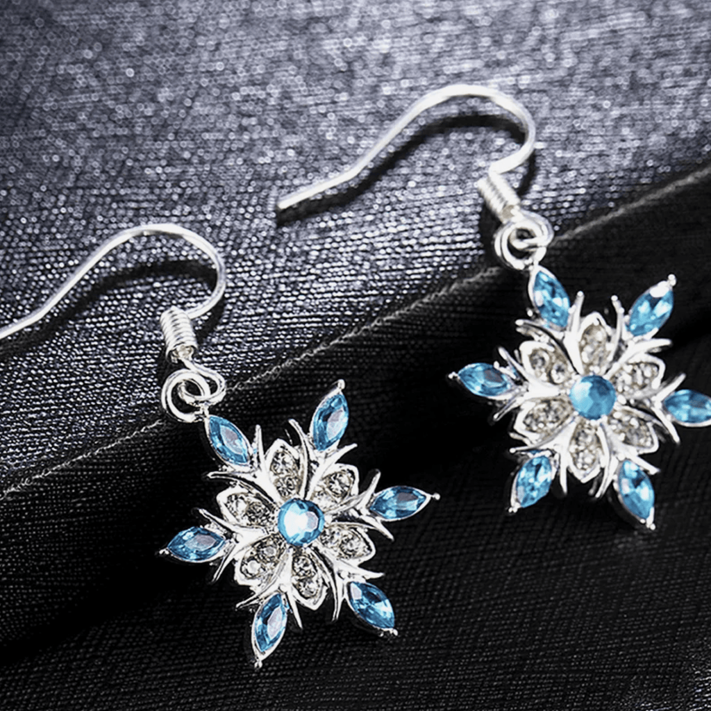Snowflake Earrings Earrings Rose's Colored Designs