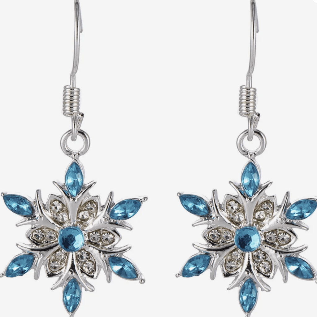 Snowflake Earrings Earrings Rose's Colored Designs