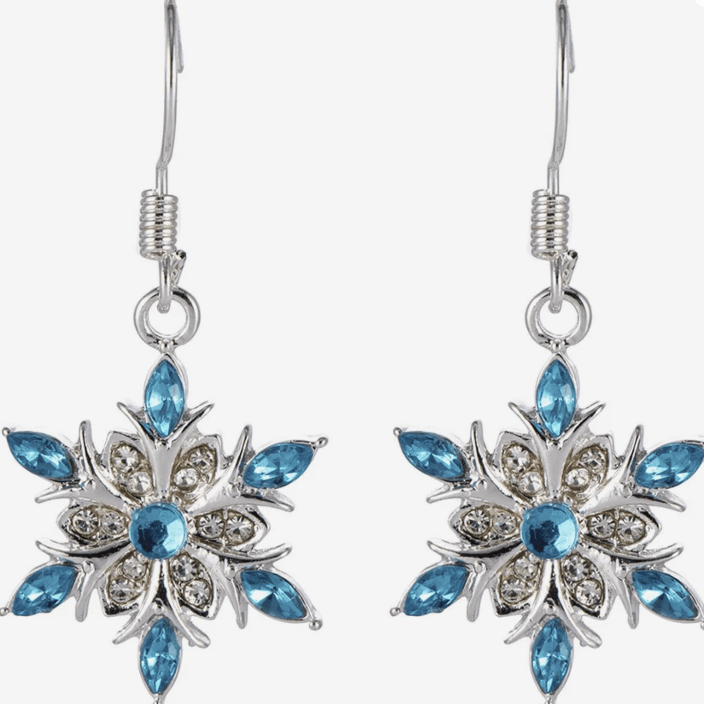 Snowflake Earrings - Rose's Colored Designs