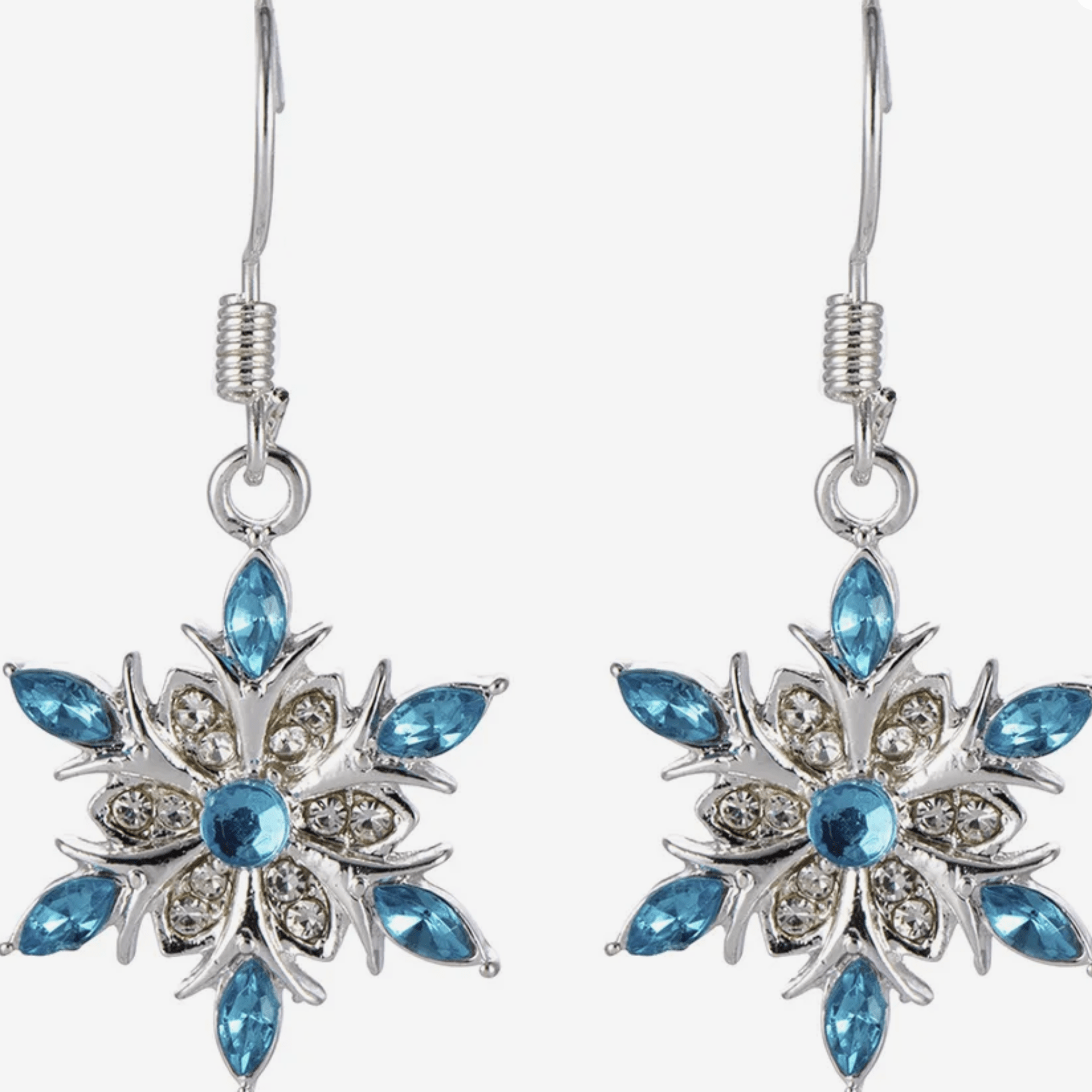 Snowflake Earrings Earrings Rose's Colored Designs