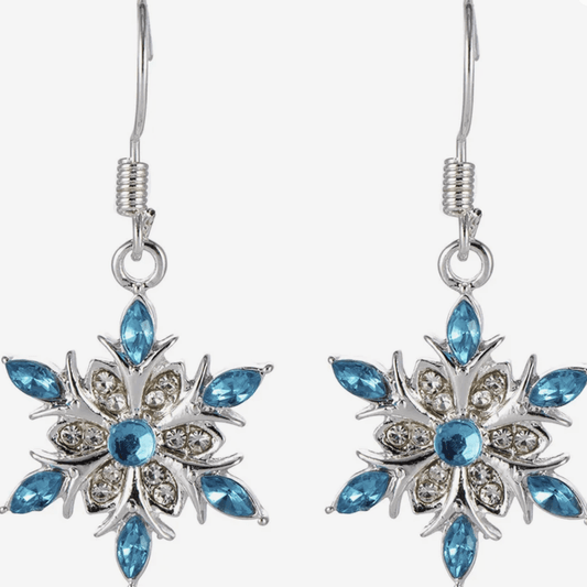 Snowflake Earrings - Rose's Colored Designs