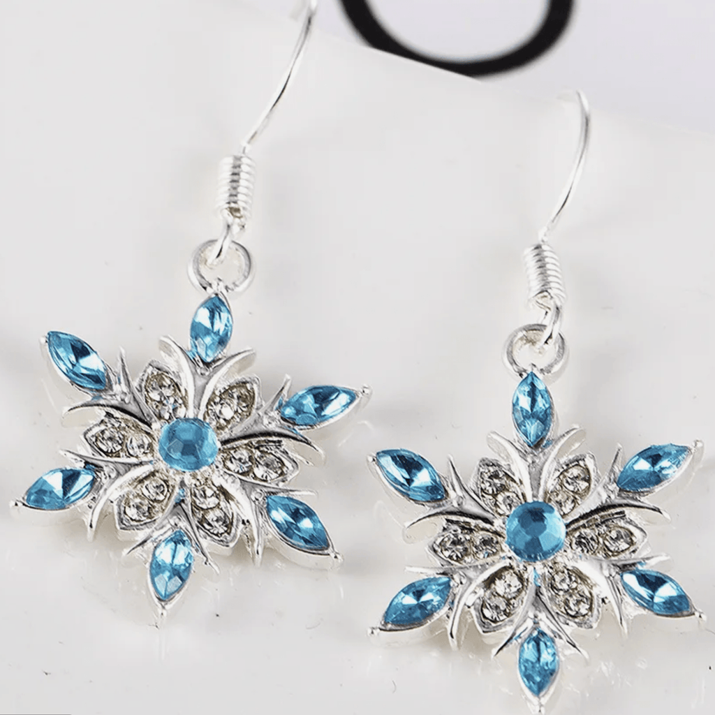 Snowflake Earrings Earrings Rose's Colored Designs