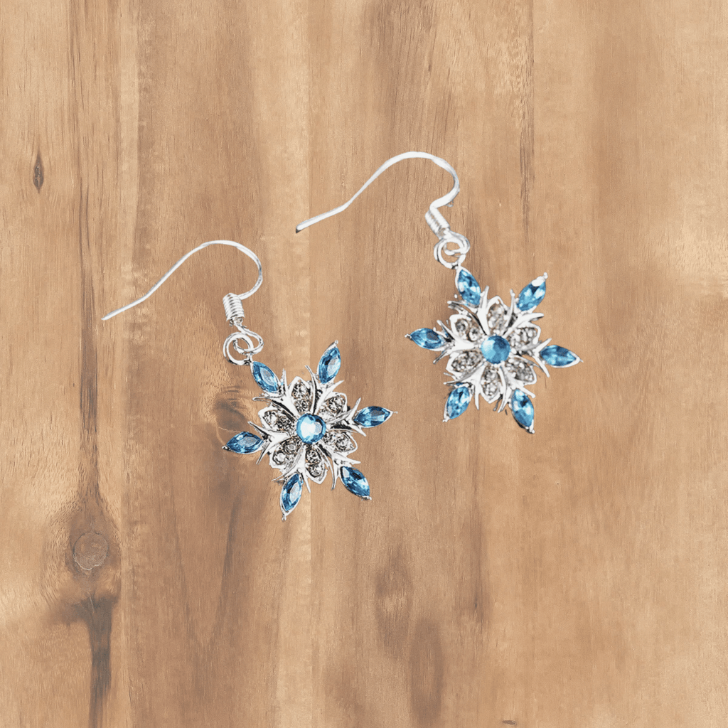 Snowflake Earrings Earrings Rose's Colored Designs