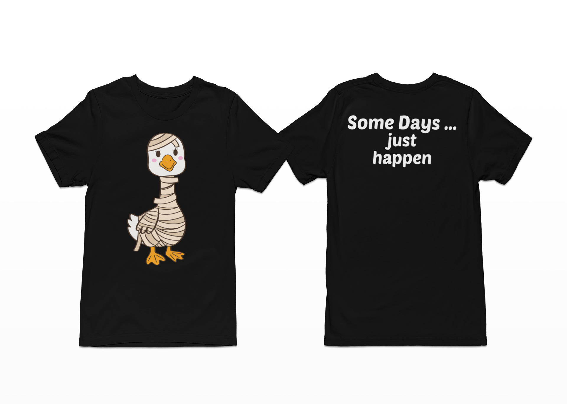 Some Days … just happen Tee Shirts & Tops Rose's Colored Designs Black Small