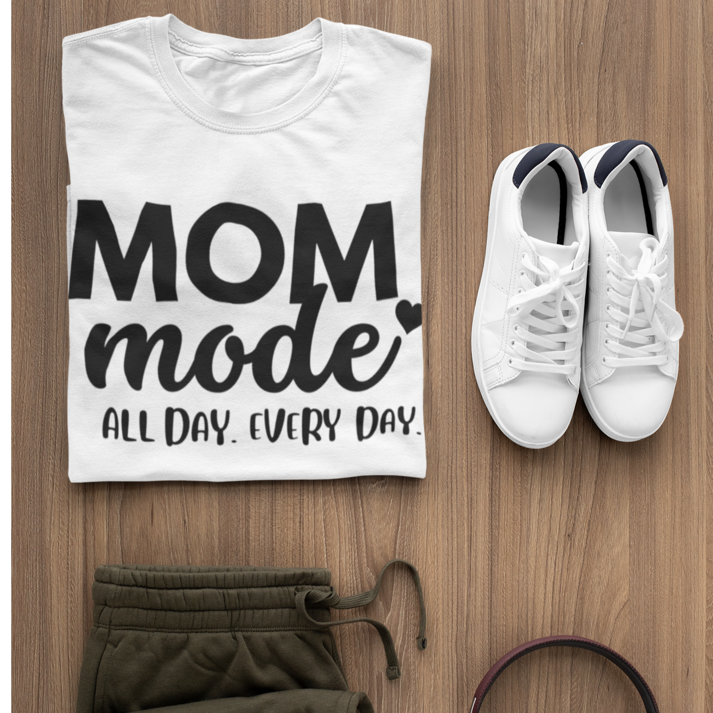 Mom Mode Shirt Shirts & Tops Rose's Colored Designs Small White 