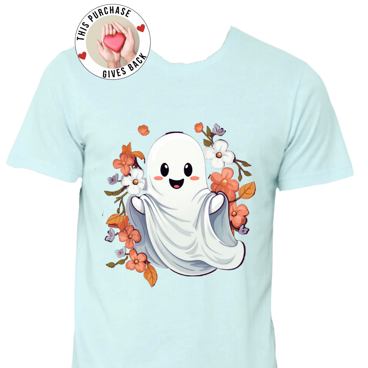 Too Cute Ghost Tshirt - Rose's Colored Designs
