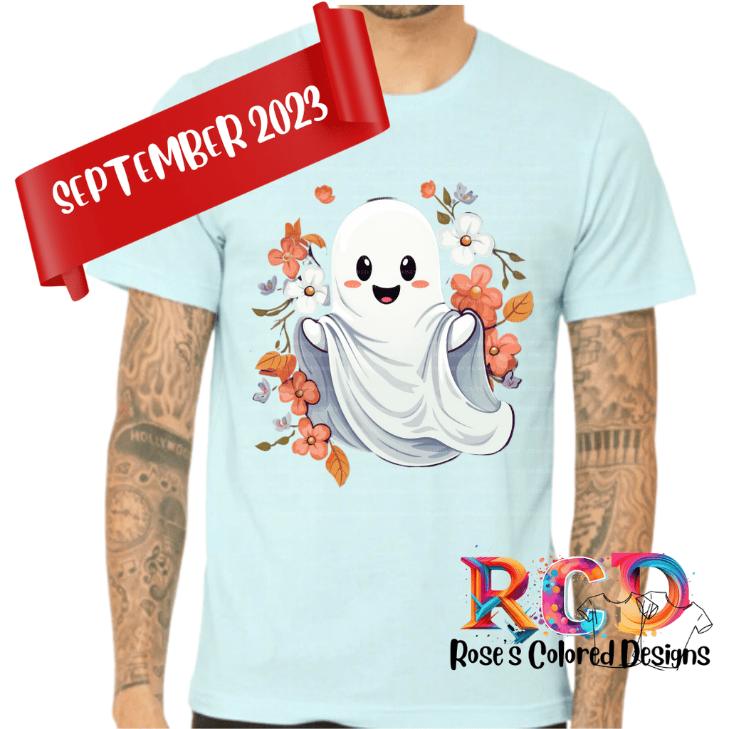 Too Cute Ghost Tshirt (Copy) Shirts & Tops Rose's Colored Designs