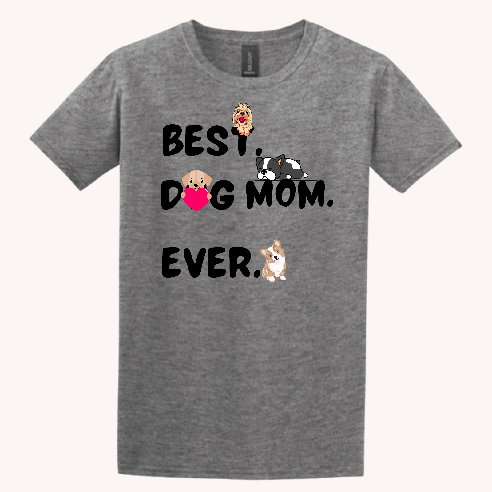 Best Dog DAD or MOM Ever Shirt Tshirt Rose's Colored Designs   