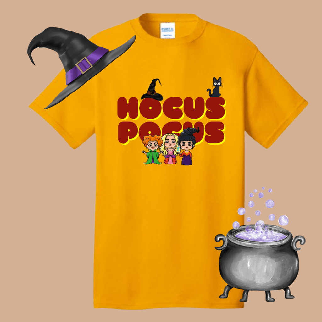 HOCUS POCUS shirt (Copy) Shirts & Tops Rose's Colored Designs Small Gold