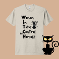 W.I.T.C.H. Woman In Total Control Graphic Tee Shirts & Tops Rose's Colored Designs Small Sand