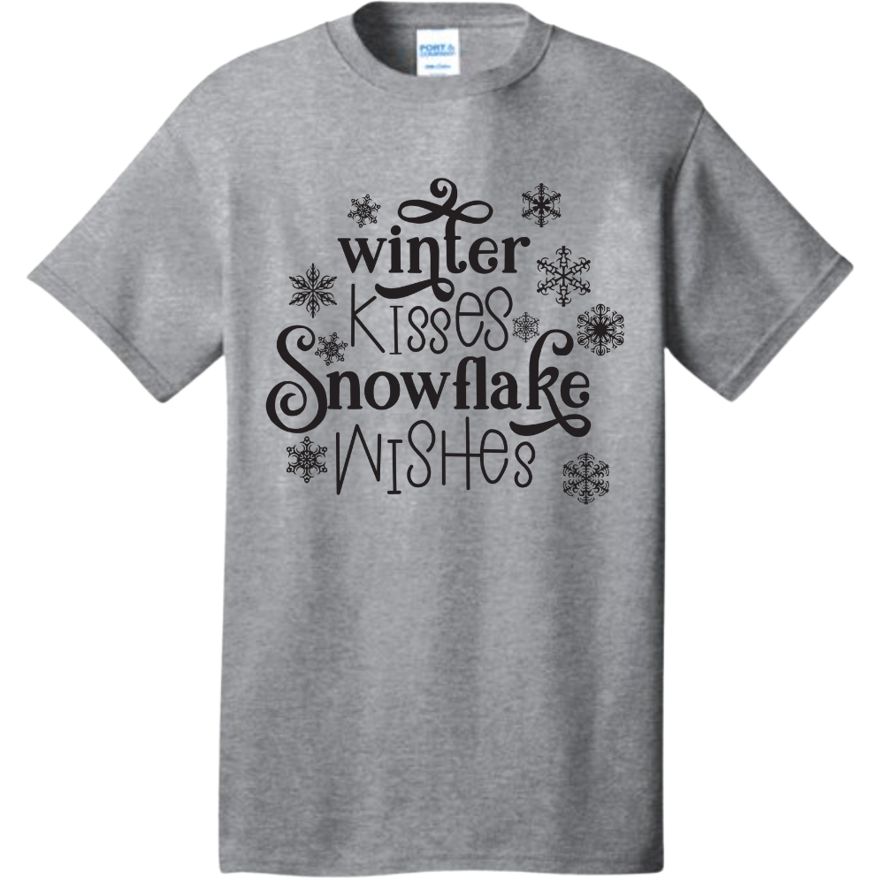 Winter Kisses Snowflake Wishes Shirts & Tops Rose's Colored Designs   