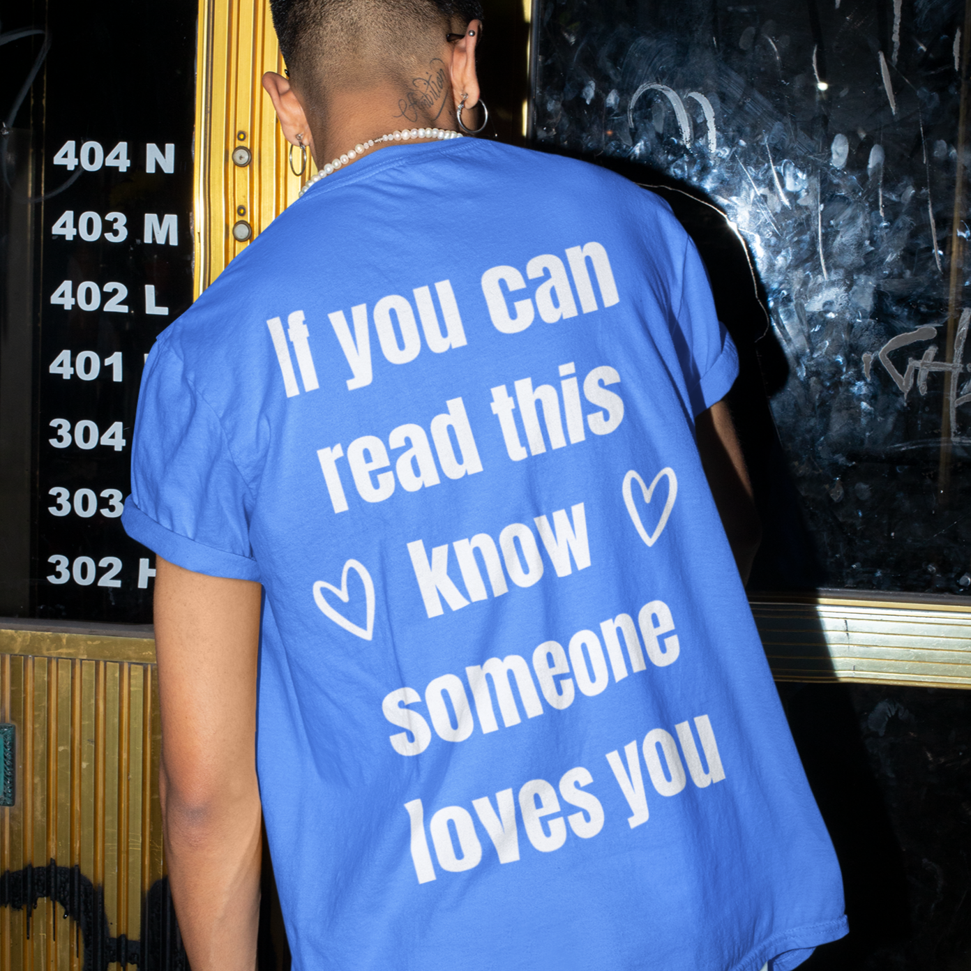 If You Can Read This Know Someone Loves  Tee Shirts & Tops Rose's Colored Designs Small Royal 